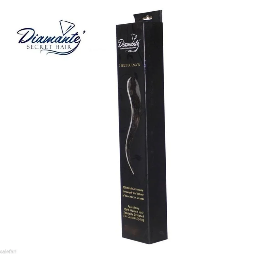 Diamante Secret Hair Frosty Blonde Human Hair Remy Seven Piece Hair Extensions